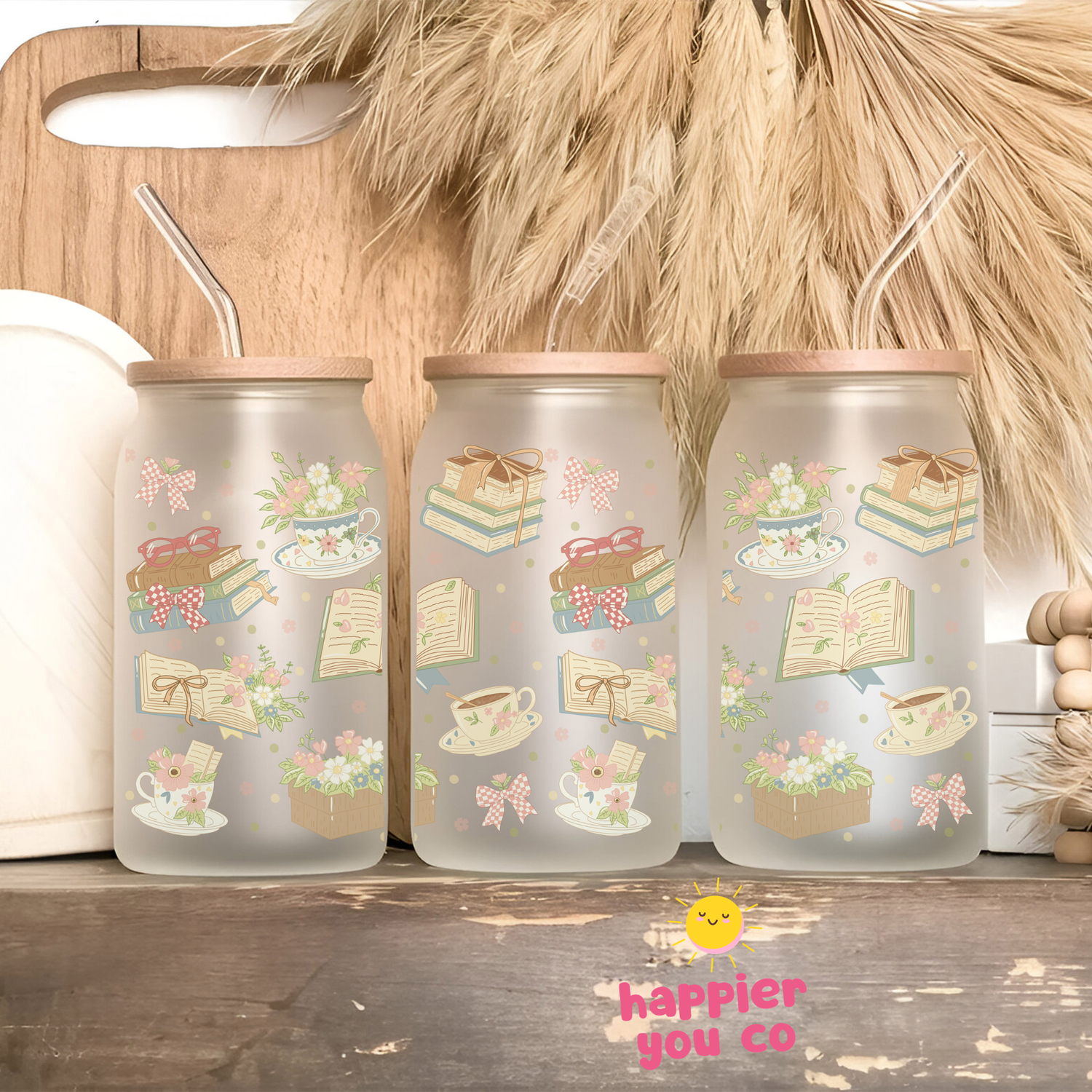 Frosted Glass Cans